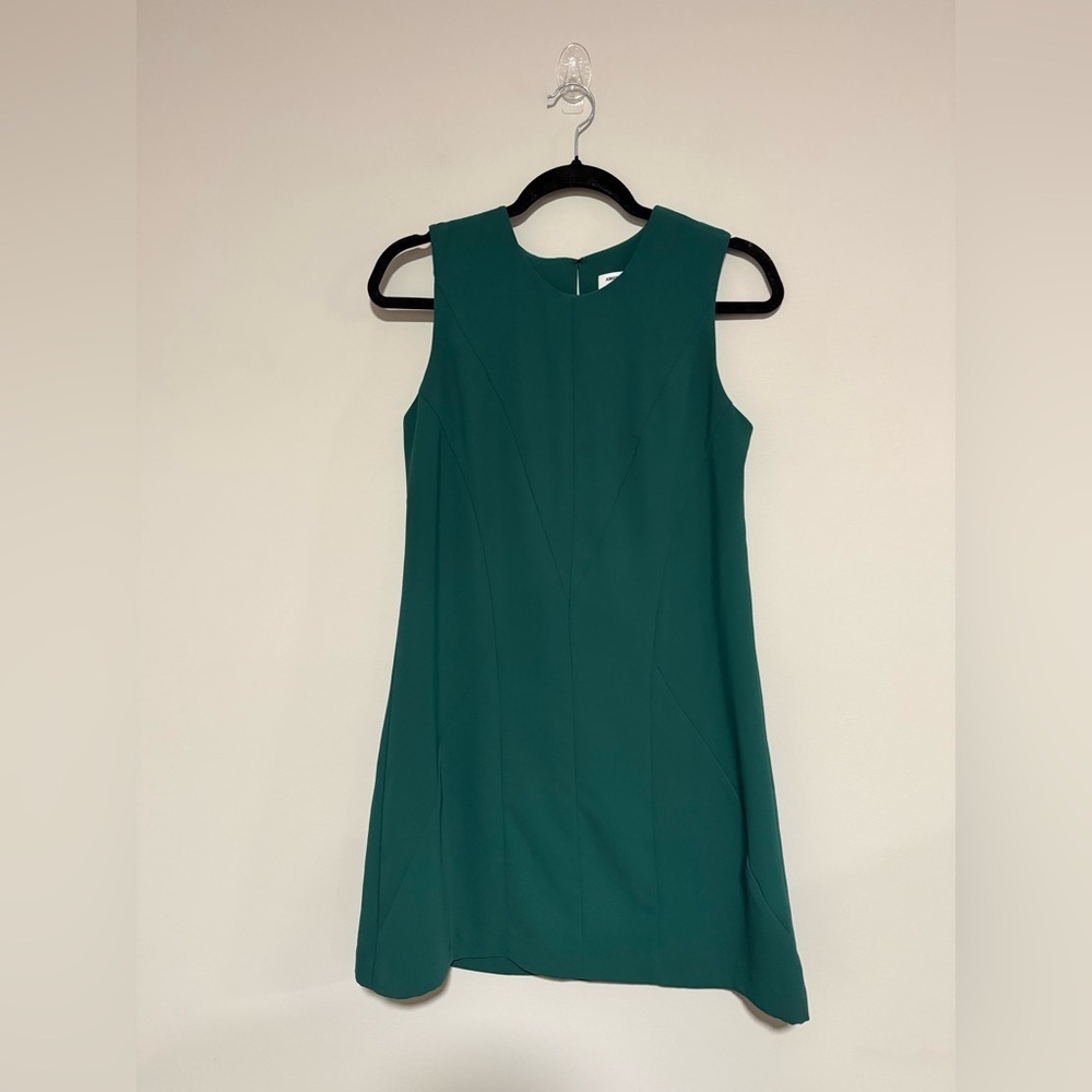 Amanda Uprichard Green Structured Sleeveless Mini Dress Size Small
